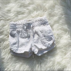 Cat & Jack 2T white eyelet woven shorts